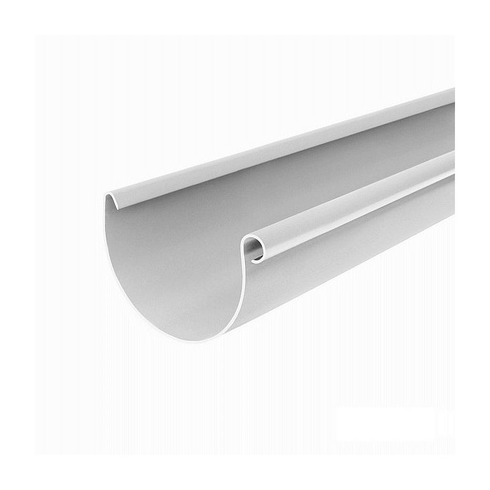 Желоб водосточный, пвх, L-3 м, d-150 мм, белый, BRYZA