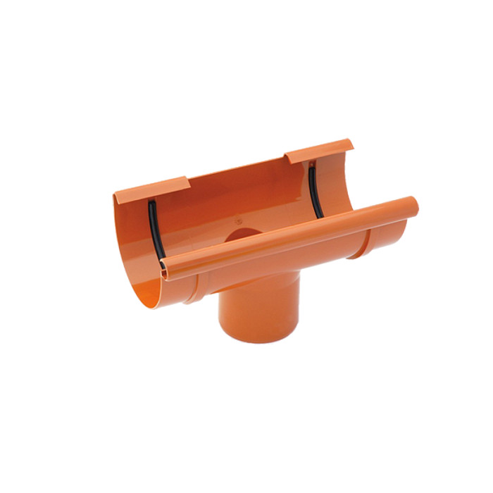 Воронка для слива, пвх, d-125 мм, кирпичный, BRYZA