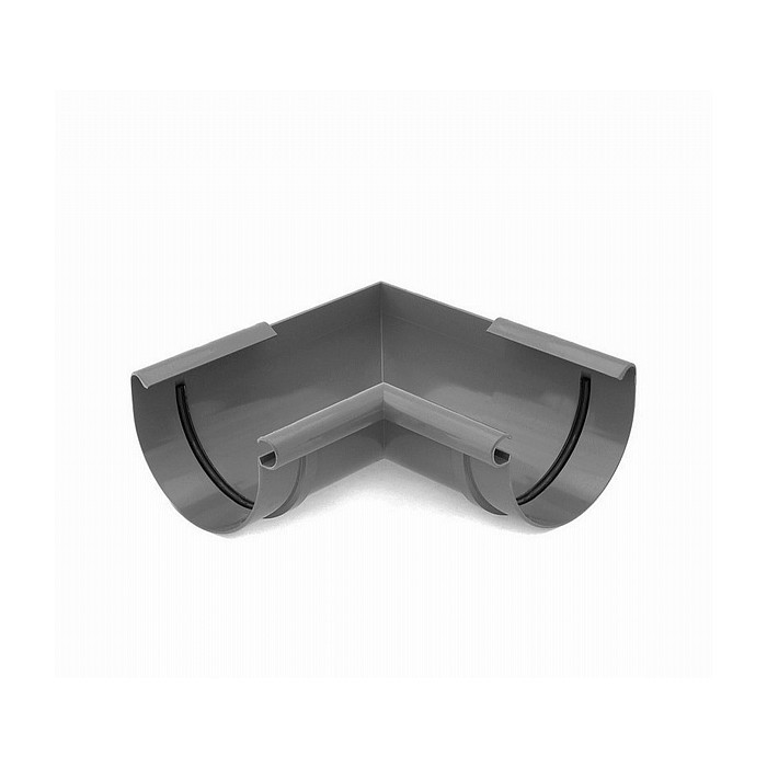 Угол желоба внутренний специальный (произвольный градус), пвх, d-150 мм, графит, BRYZA